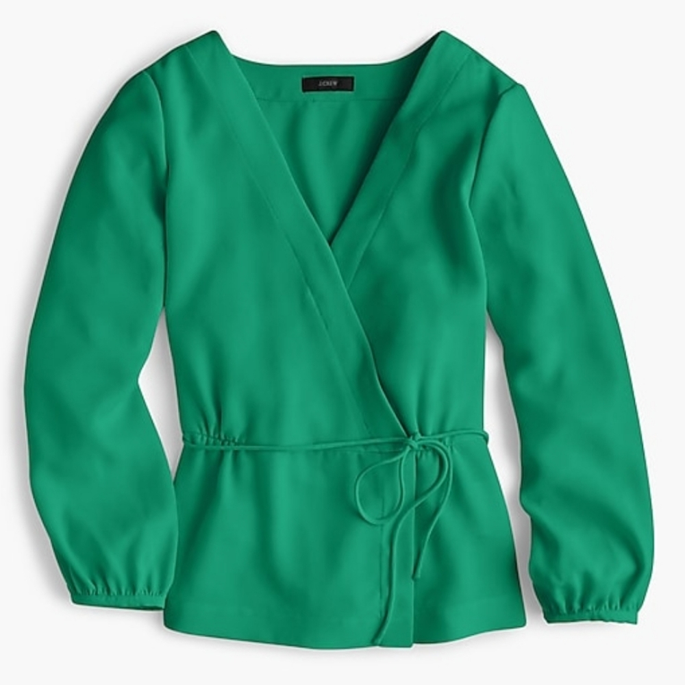 J.Crew Draper Faux Wrap Top